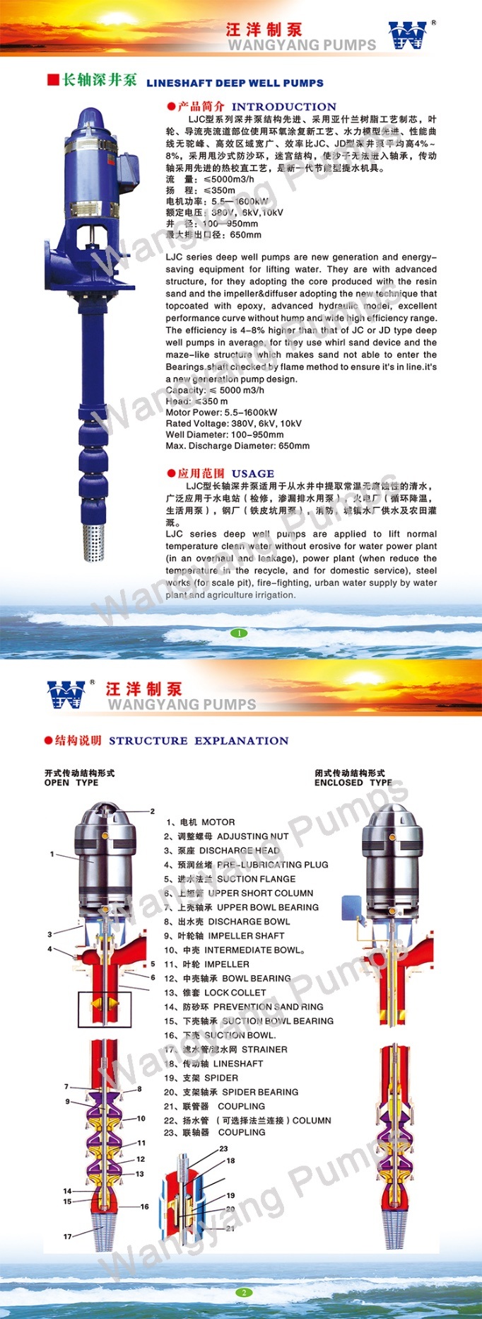 Electric Vertical Turbine Pump Set Pressure Tank & Electric Control Cabinet