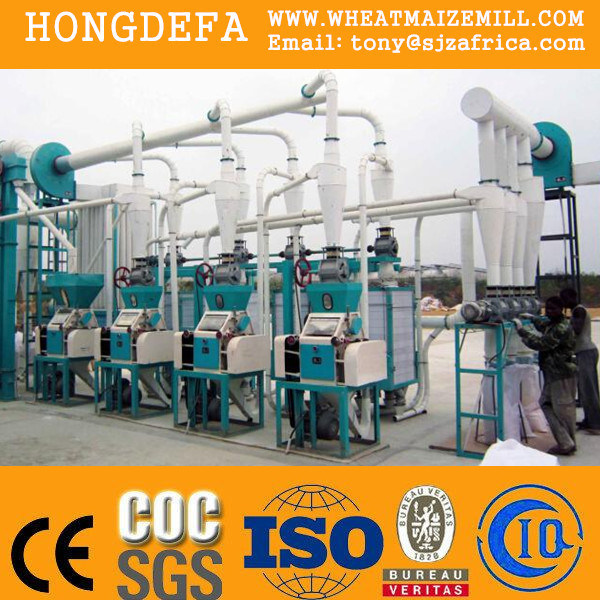 Africa Small Scale Maize Milling Machine, Corn Flour Milling