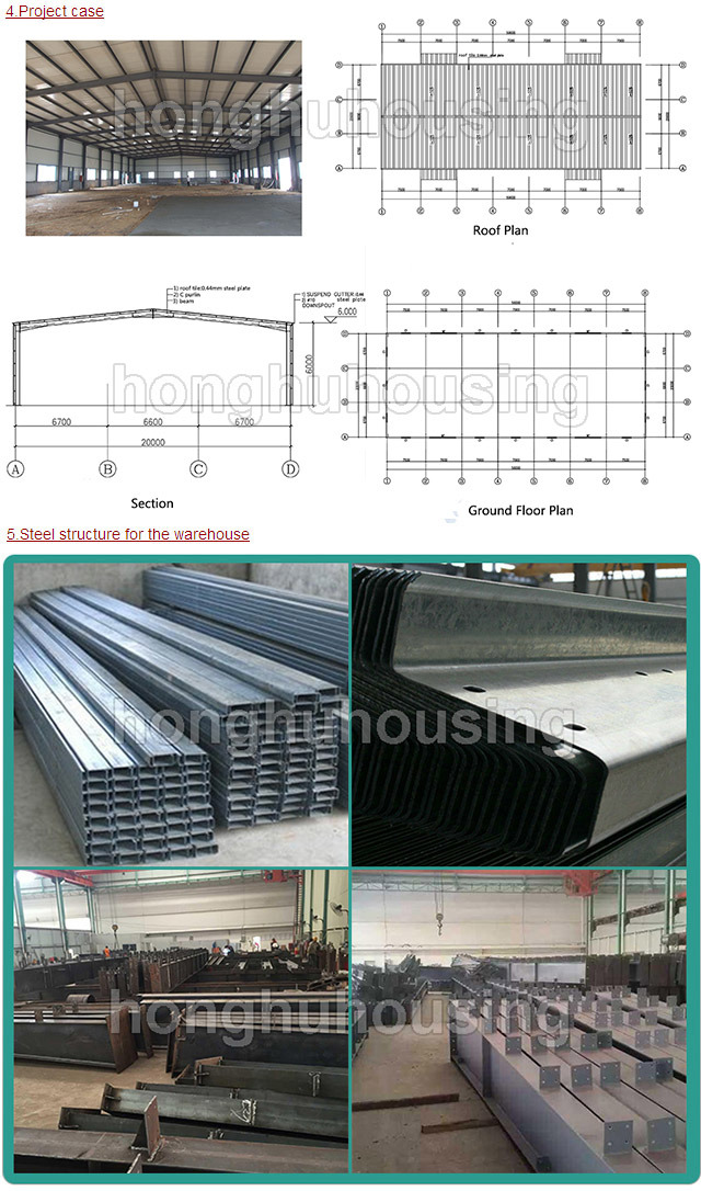 Prefabricated Warehouse H Steel Structure in China