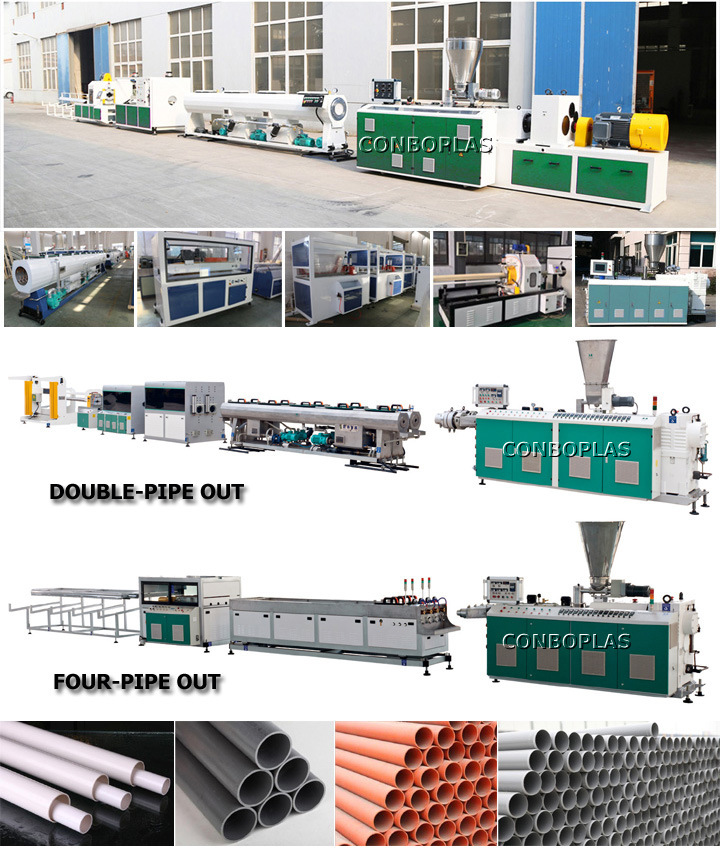 Plastic PVC Drainage Sewer Water Supply Electrical Conduit Pipe Extrusion Production Extrusion Line