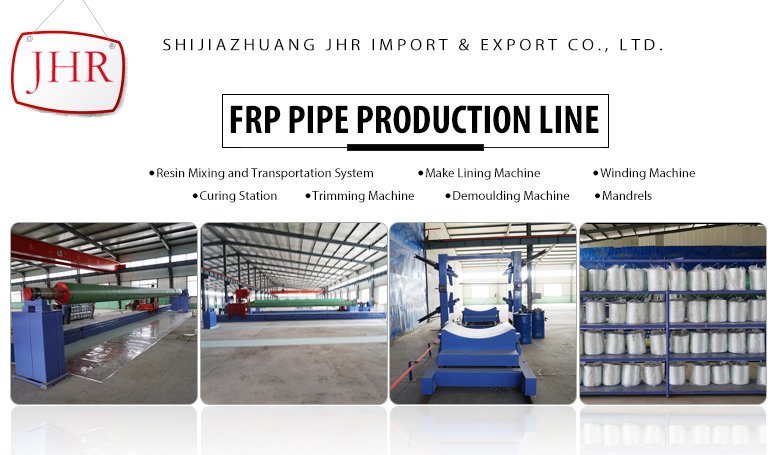 FRP Sewage Pipe Making Machine GRP Waste Water Pipe Winding Production Line