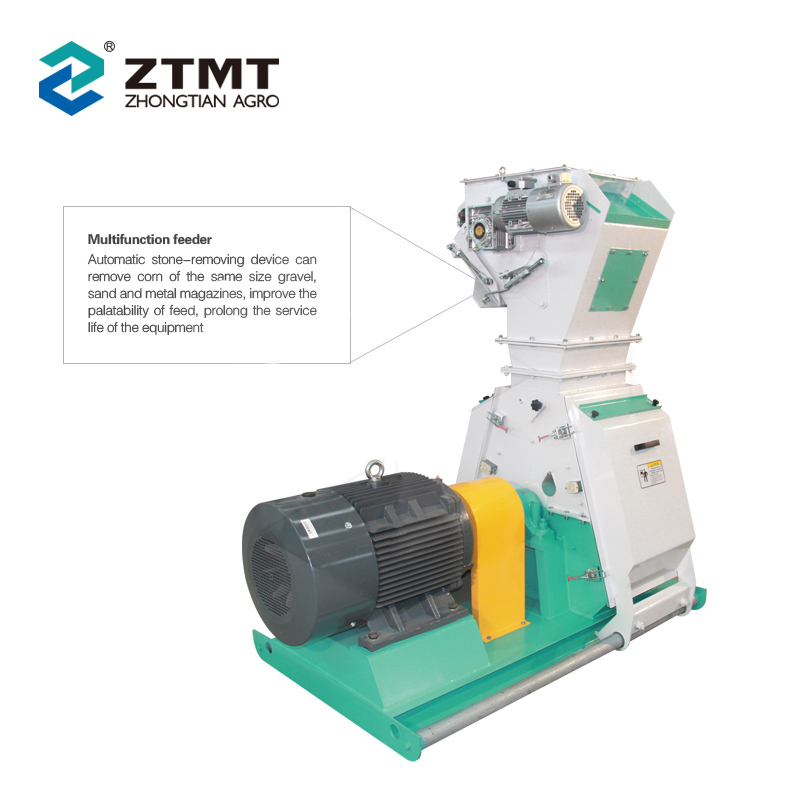 Ztmt Grain Hammer Mill Machine for Poultry Feed Grinding system
