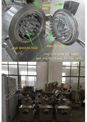 Stainless Steel Pin Mill for Grain and Bean