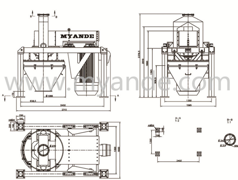 Vertical Pin Mill with ISO Approved