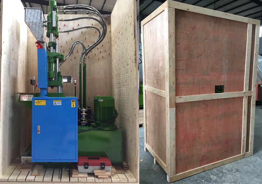 Hydraulic Vertical Plastic Injection Moulding Machine with Mold Supplying