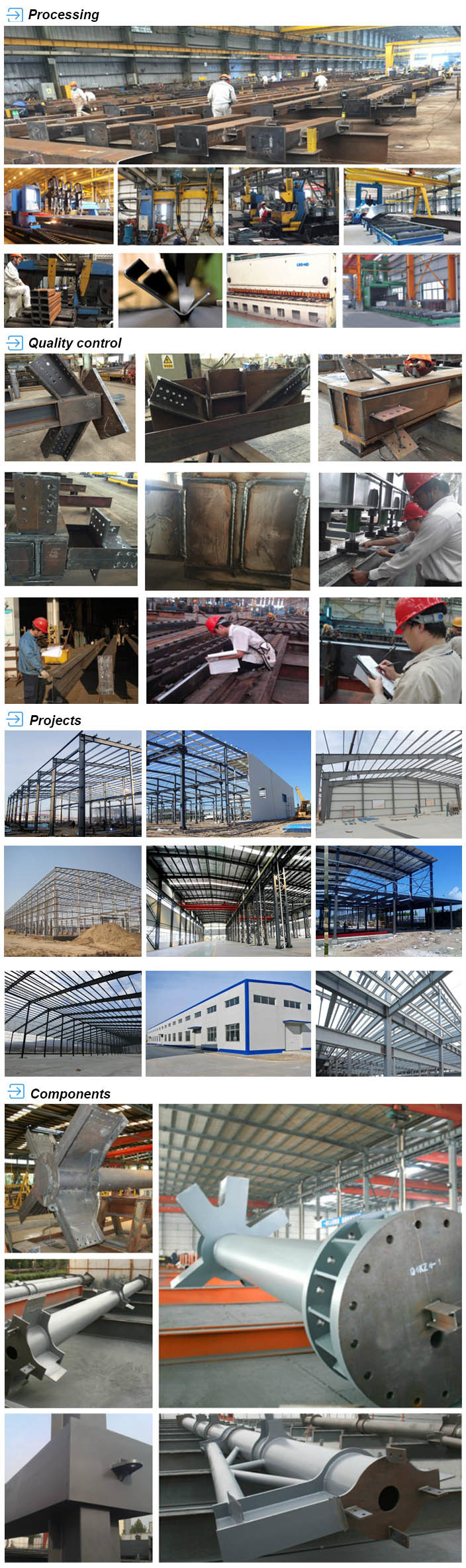 Light/Peb/Car Grage/Workshop/Warehouse/Factory/Prefab/ Prefabricated Steel Structure