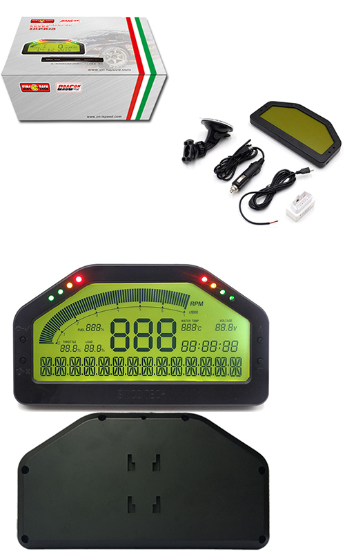 Do903 Tachometer / Speed / Fuel Level Combination Display Race Car Gauges for Obdii Cars