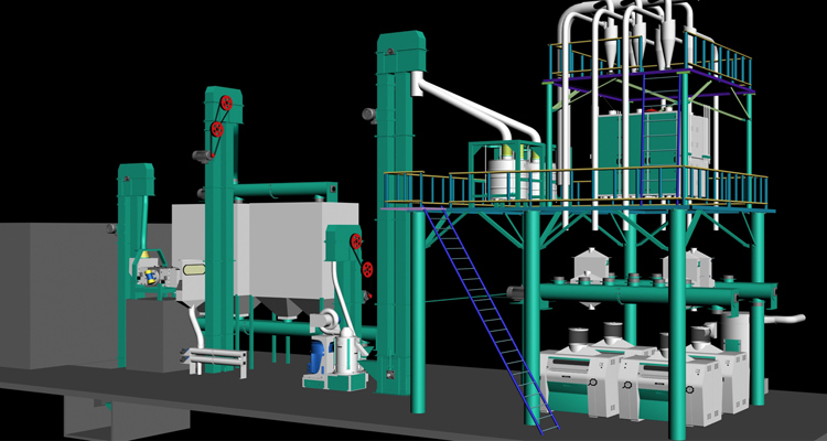Maize Milling Plant with 20t Per Day Production Line