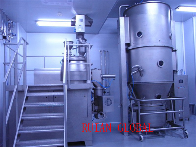 Wet Mixing High Shear Granulator and Fluid Bed Dryer