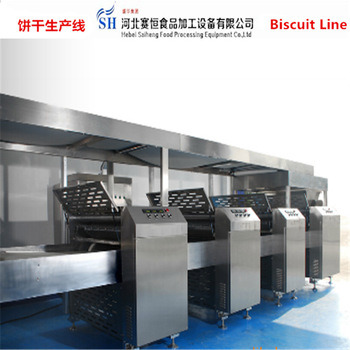 Stainless Steel Food Equipment Automatic Biscuit Production Line Ce Approved