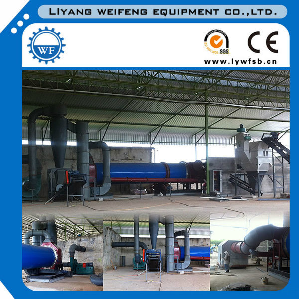 4-5t/H Dryer Cyclinder, Rotary Drum Dryer for Wood Sawdust/Chips/Straw