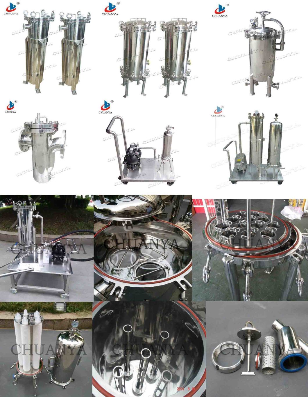 High Flow Rotary Multi Bag Filter Housing