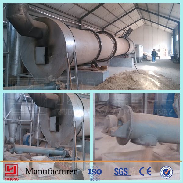 2016hot Sale Henan Yuhong ISO9001 & CE Approved Sawdust Rotary Dryer