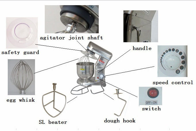 5 L Wheat Flour Mixer for Sale