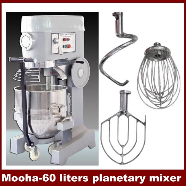 Commercial 60 Liters Planetary Food/Dough/Egg/Liquid/Cream Mixer