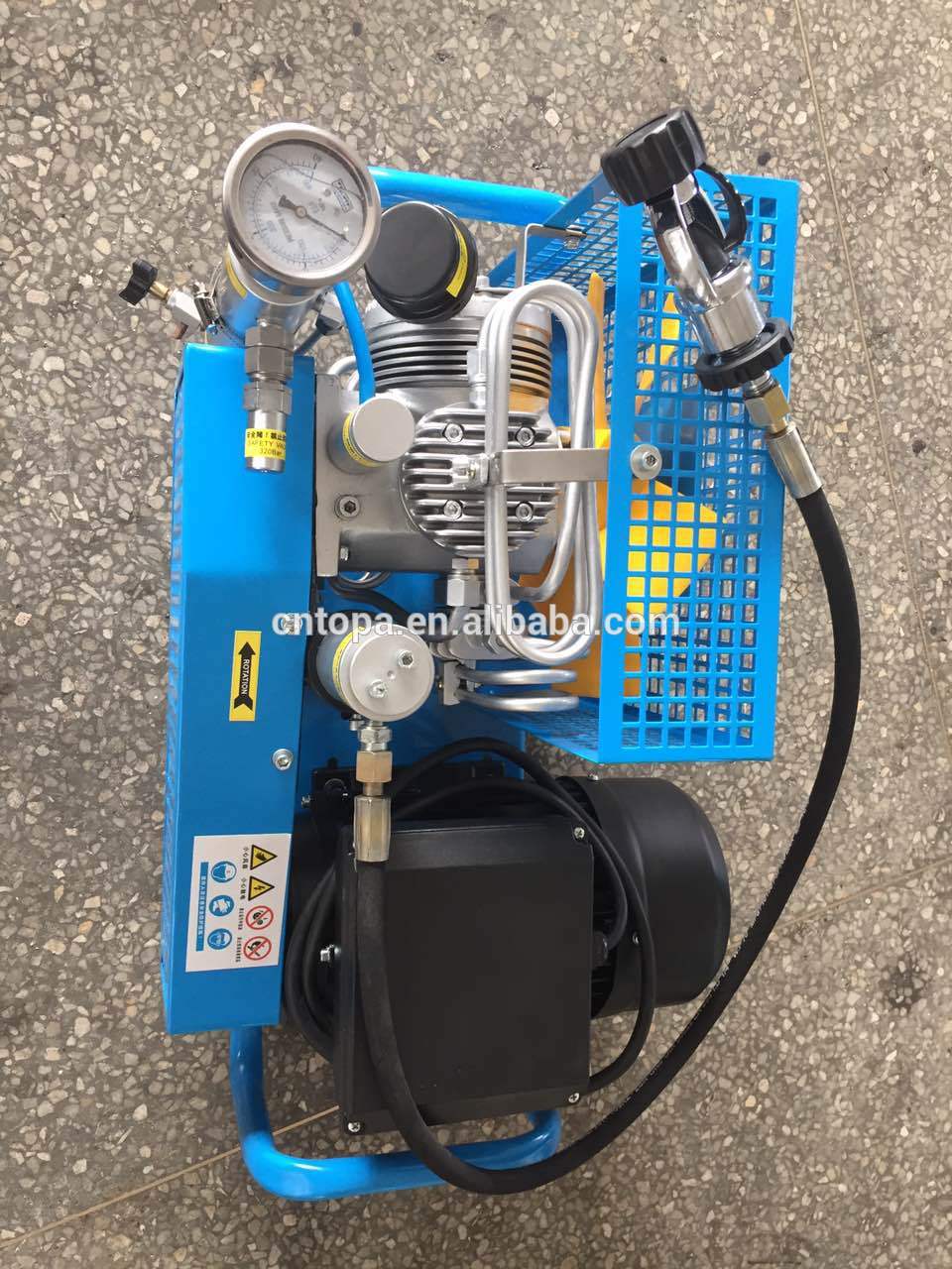 Mini 300bar portable scuba dive breathing air compressor for diving