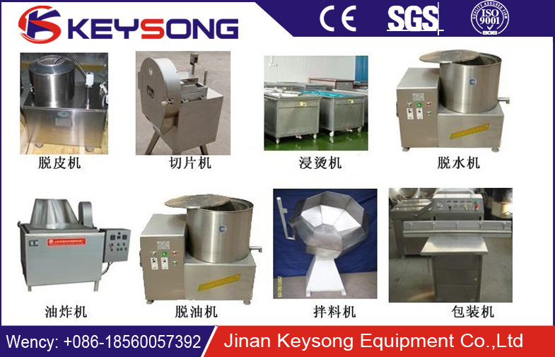 World Popular Standard Semi-Automatic Fresh Potato Chips Production Plant