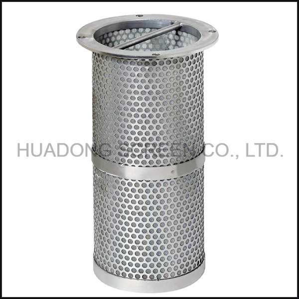 Stainless Steel Perforated Wire Mesh Basket Filter Element