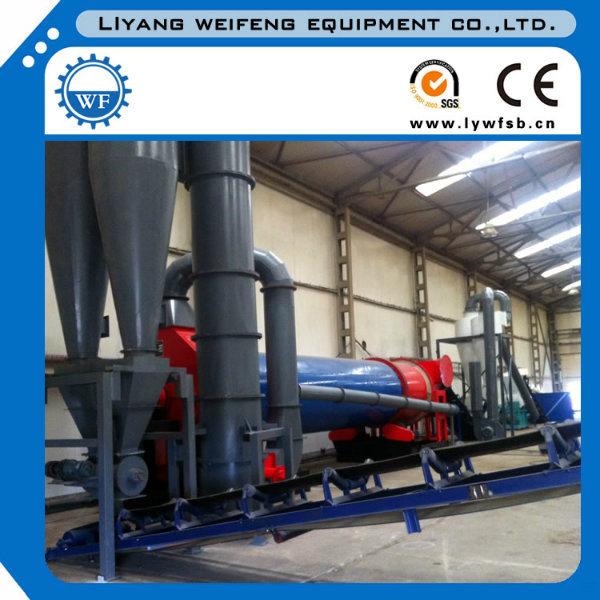 4-5t/H Dryer Cyclinder, Rotary Drum Dryer for Wood Sawdust/Chips/Straw