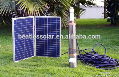 China mini solar water pump /solar heat pump/solar powered submersible deep water well pump with wholesale price