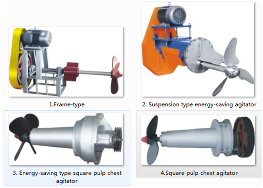 High Efficiency Low Energy Consumption Paper Pulp Mixing Agitator