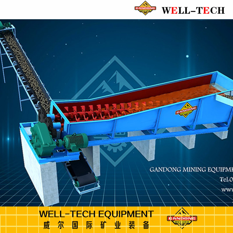 Wash Manganase, Iron Ore Machine Log Washer with Double Paddles