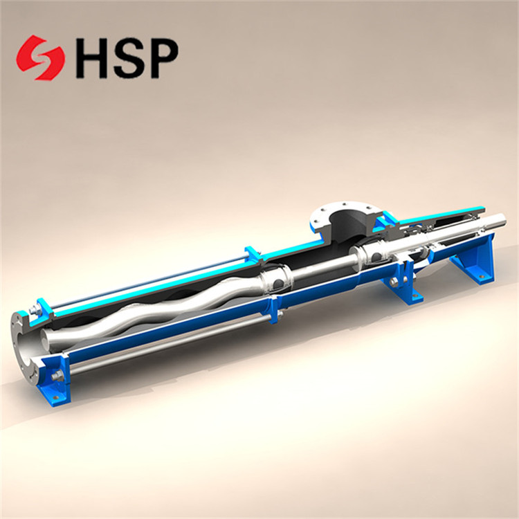 Chinese homemade  Starch paste transfer screw pump working.jpg