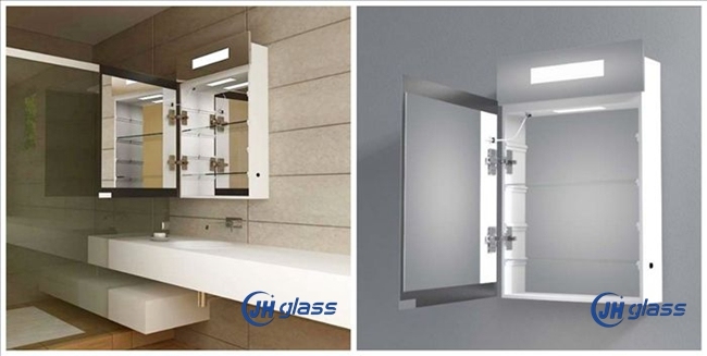 Wall Mounted Bathroom Mirror Cabinet with Infrared Switch