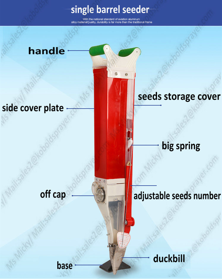 Single Barrel Seeder Hand Seeding Machine