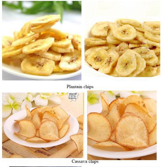 Export to Algeria Frozen French Fried Full Automatic Banana Chips Plant