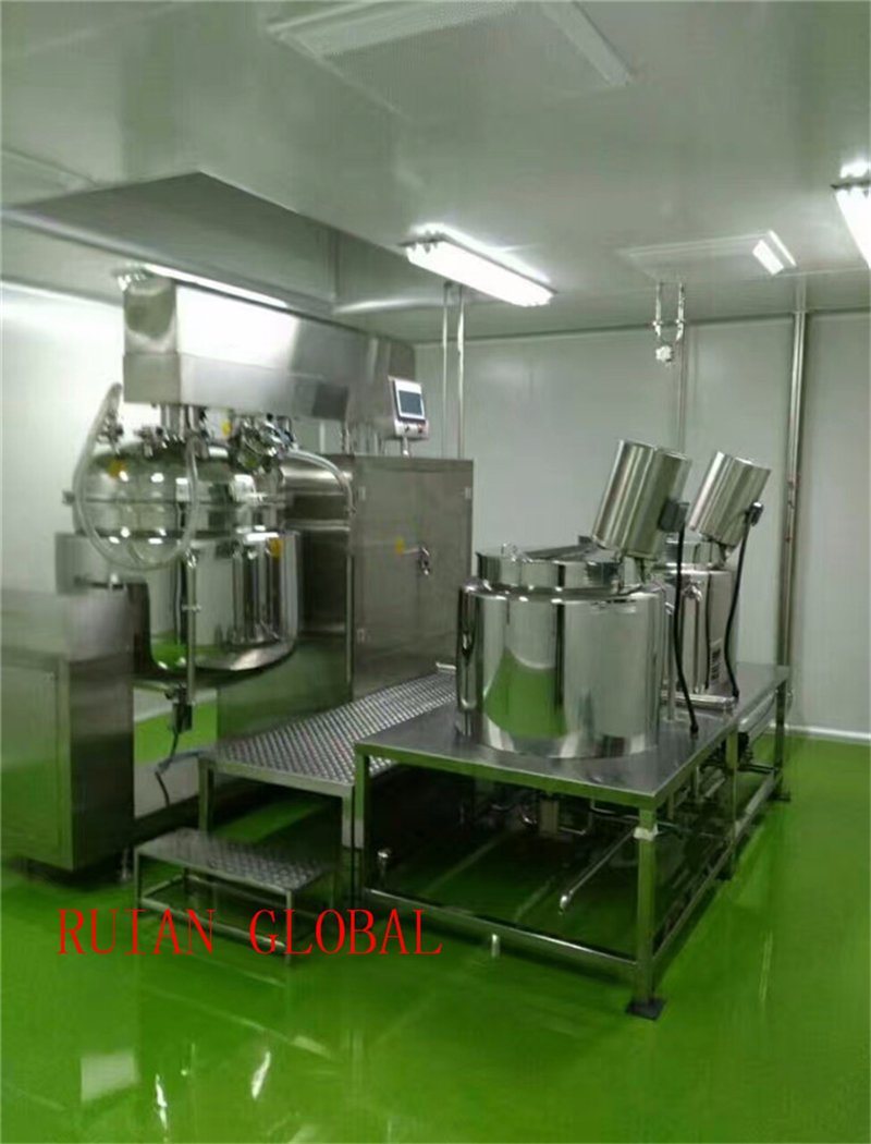 Vacuum Mixer Emulsifier Homogenizer for Cosmetic Cream Shampoo Lotion Ointment Toothpaste