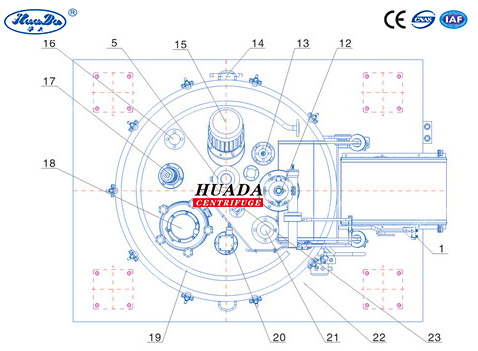 Pgz Scraper Bottom Discharge Fiber Separation Centrifuge