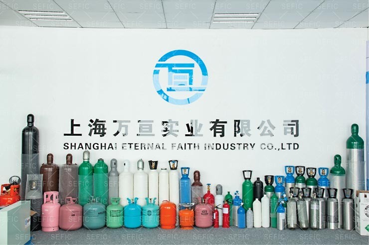 sefic gas cylinder sample display area