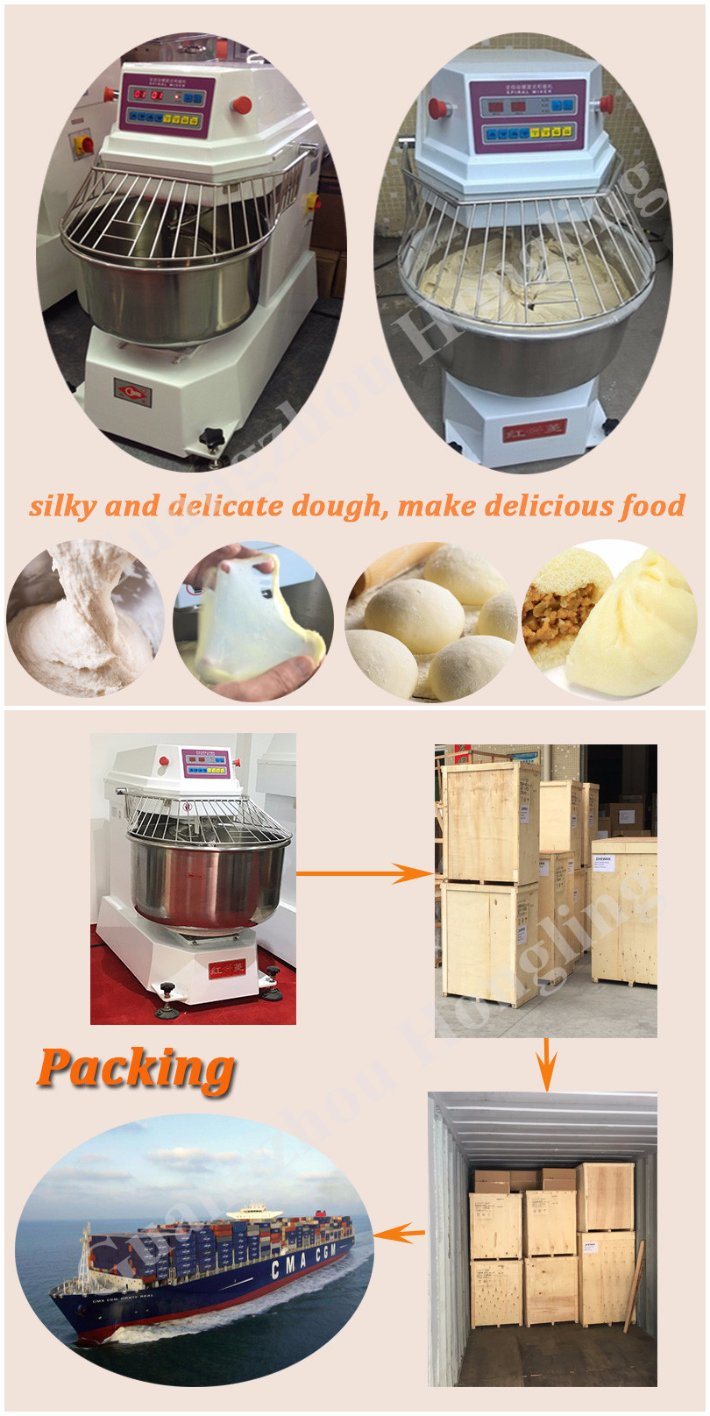 Hot Sale Bakery Equipment 130L Spiral Dough Mixer for Bread/Cake/Pizza