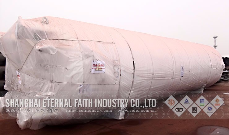 Liquid storage tank packing and delivery