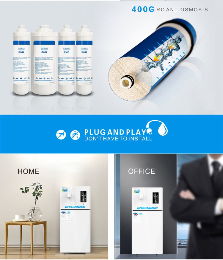 Air Water Purifier, RO System, Cold Water, Fnd P50c 50L/Day