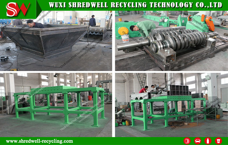 Secondary Automatic Scrap Tire Shredding Rasper/Tire Recycling Rasper