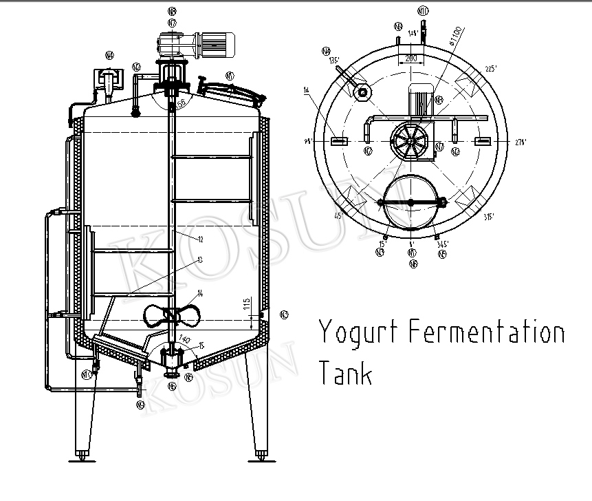 500L 1000 Gallon Industrial Stainless Steel Vinegar Wine Yogurt Bright The Price Conical Beer Fermenter Fermentation Tank for Sale