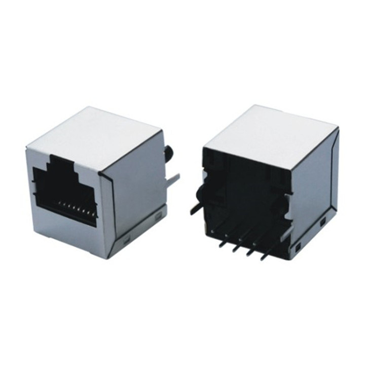 Shielded Top Entry RJ45 Connection Jack with Transformer Cat5e